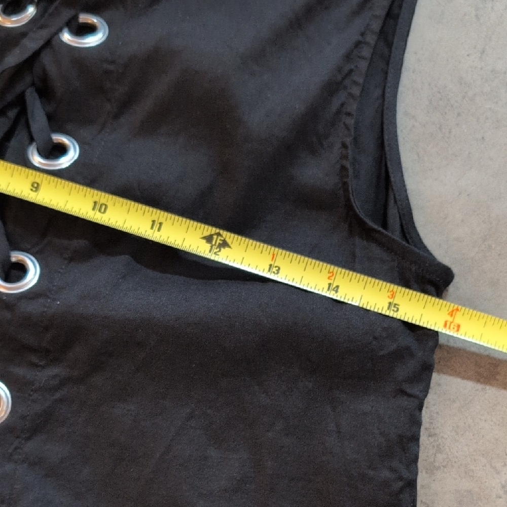Theory Black Grommet Midi Dress - Picture 7 of 10